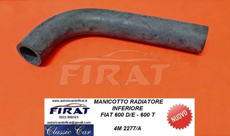 MANICOTTO RADIATORE FIAT 600 D / E INF. 4M2277/A